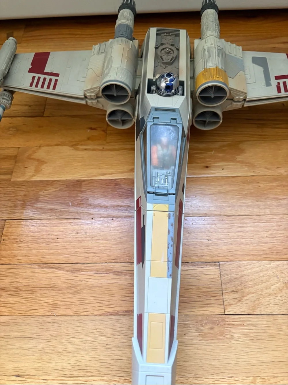 Star Wars X-Wing Starfighter Toy - Beige, Red and Silver